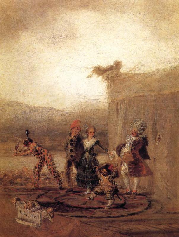 Francisco Goya Strolling Players Norge oil painting art